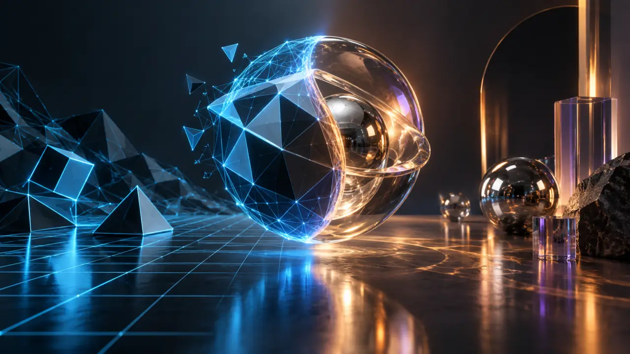 Comparaison entre un rendu WebGL temps réel et un rendu 3D par ray-tracing