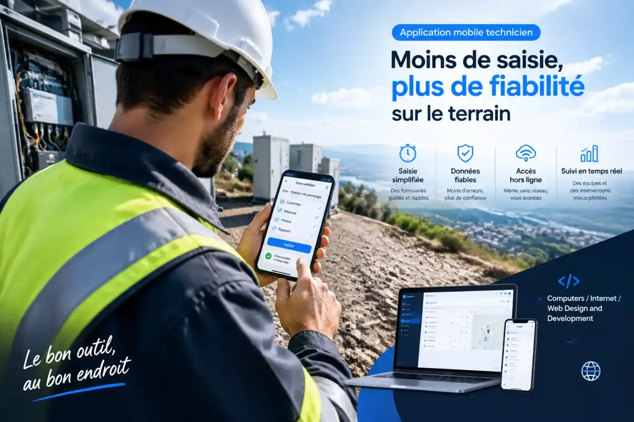 Application mobile technicien : moins de saisie, plus de fiabilité sur le terrain
