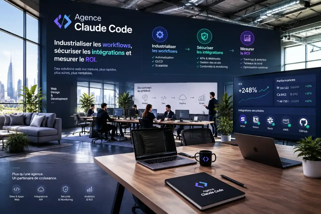 Agence Claude Code : industrialiser les workflows, sécuriser les intégrations et mesurer le ROI